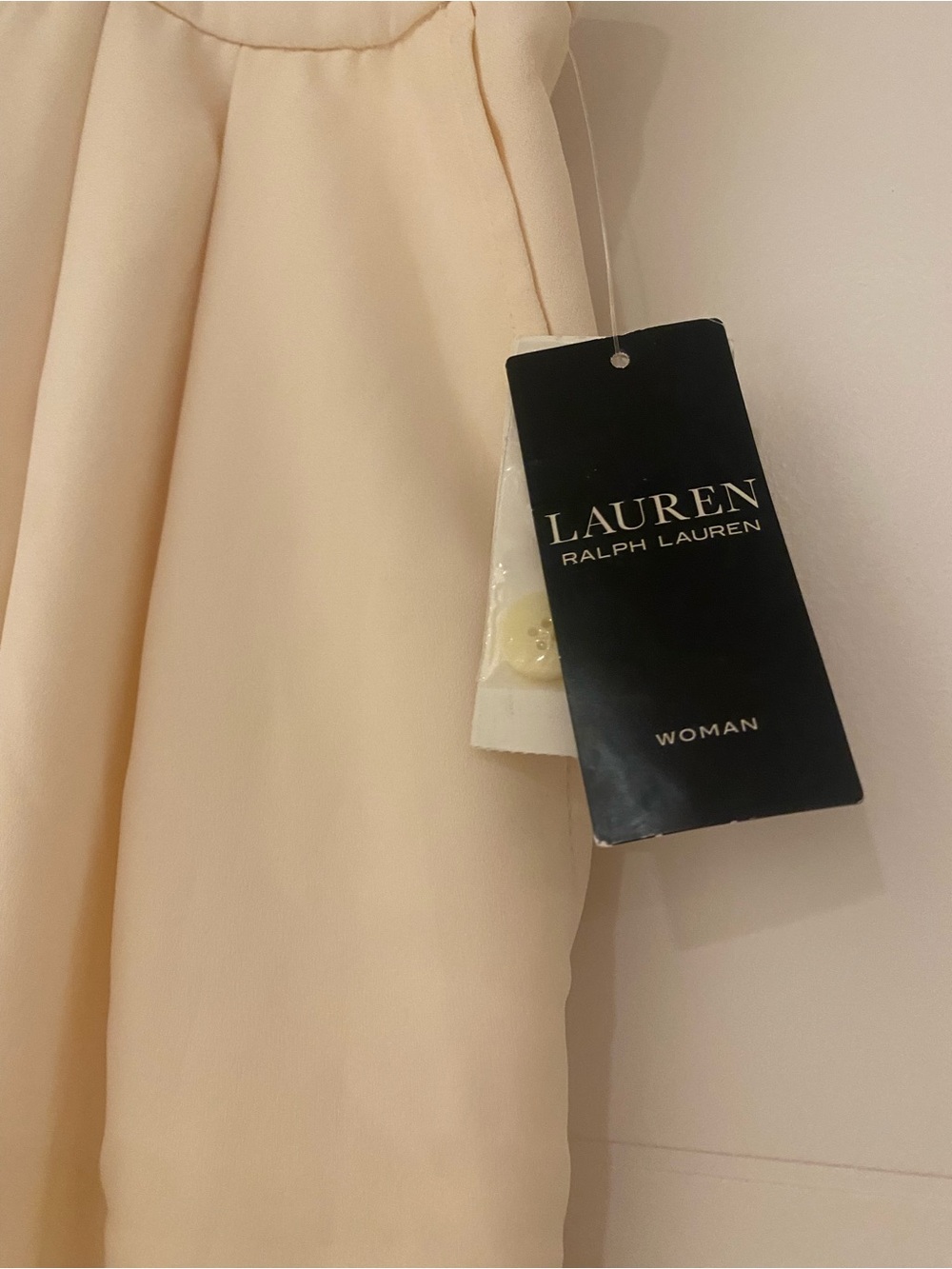 ๐NEW๐ Lauren Ralph Lauren Cream Wide-Leg Trousers - Picture 2 of 4